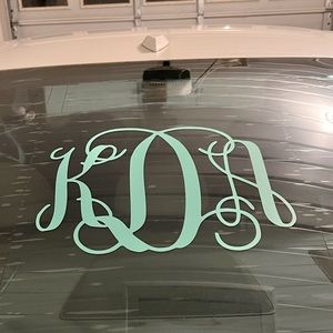 Custom monogram decals!